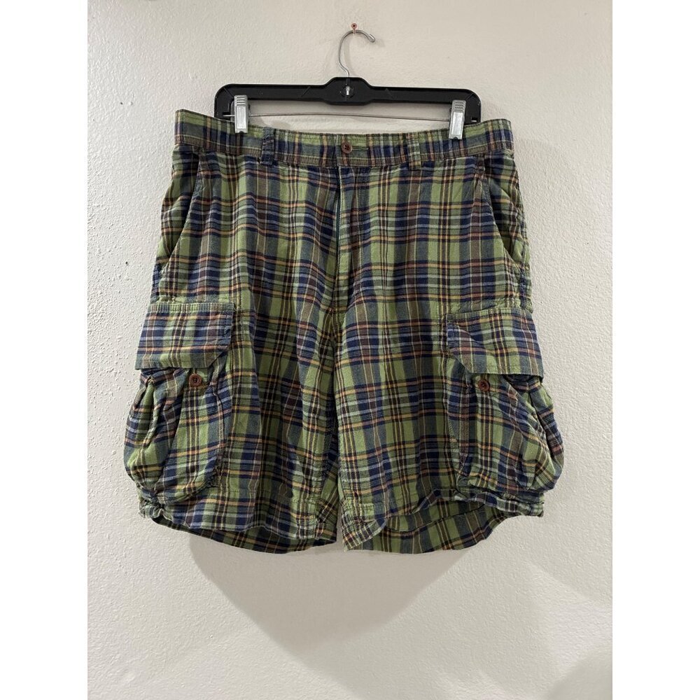 Vintage Polo Ralph Lauren Steamer plaid cargo shorts made of 100% cotton size 35